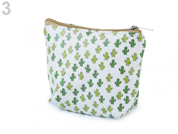 Peněženka / pouzdro kaktus, ananas 8,5x10,5 cm