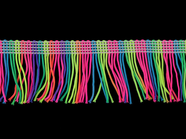 Třásně šíře 50 mm neon