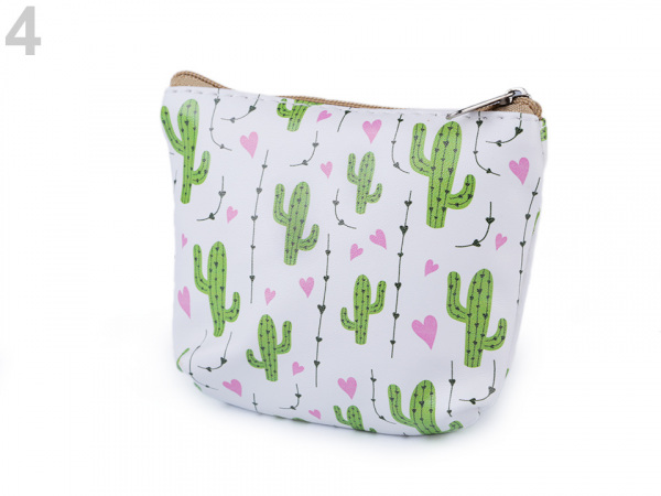 Peněženka / pouzdro kaktus, ananas 8,5x10,5 cm