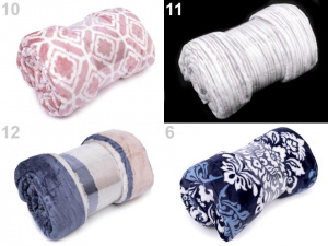 Velká deka / přehoz fleece 200x230 cm