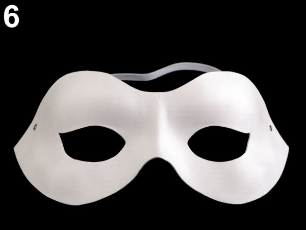 Karnevalová maska - škraboška k domalování