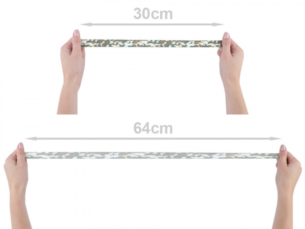 Lemovací pruženka maskáčová šíře 20 mm