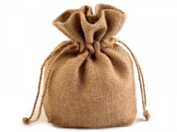 Jutový pytlík 15x17 cm měšec