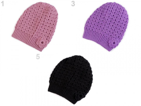 Dívčí pletená čepice / baret Capu