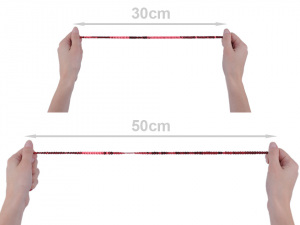 Flitry hladké, metráž Ø6 mm elastické