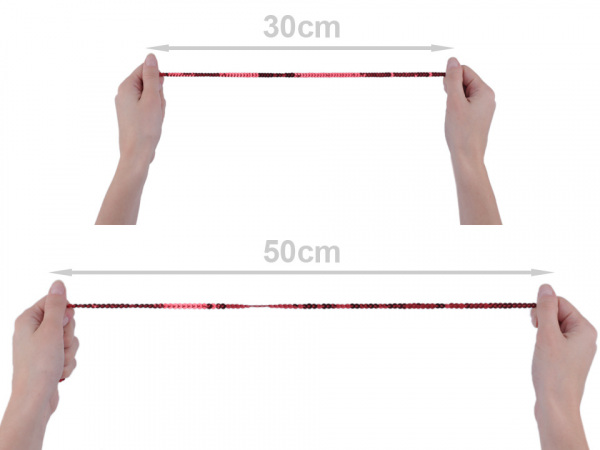 Flitry hladké, metráž Ø6 mm elastické