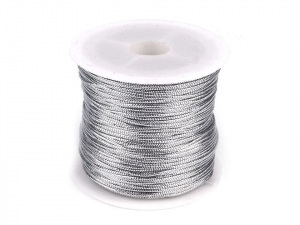 Dutinka s lurexem Ø1 mm kulatá, vánoční