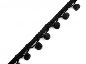 Prýmek šíře 20 mm s bambulkami Ø10 mm