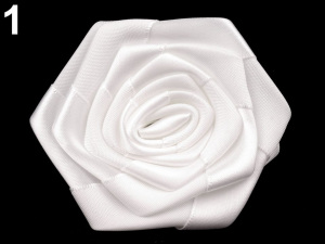 Saténová růže Ø70 mm