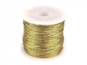 Dutinka s lurexem Ø1 mm kulatá, vánoční