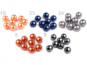 Plastové voskové korálky / perly Glance Ø13-14 mm