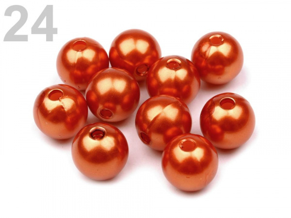 Plastové voskové korálky / perly Glance Ø10 mm