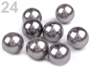 Plastové voskové korálky / perly Glance Ø13-14 mm