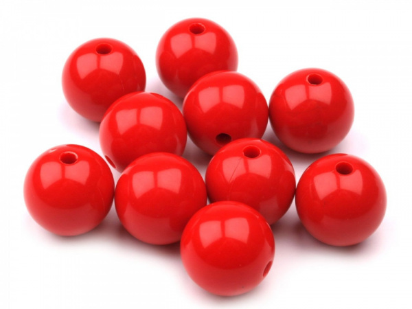 Plastové korálky Color Ø16 mm