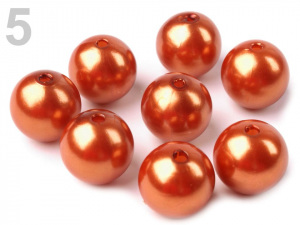 Plastové voskové korálky / perly Glance Ø13-14 mm