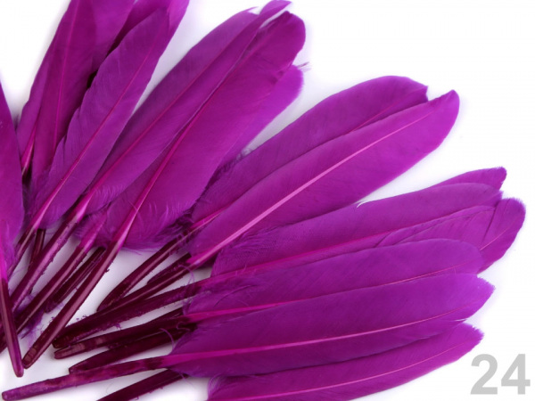Kachní peří délka  9-14 cm