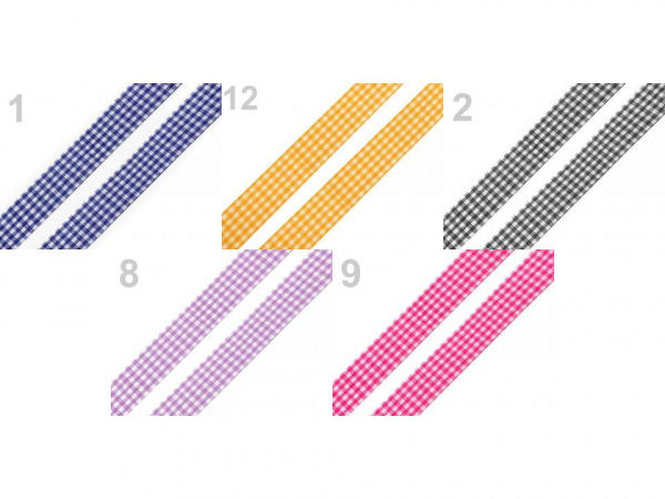 Károvaná stuha řezaná šíře 18 mm