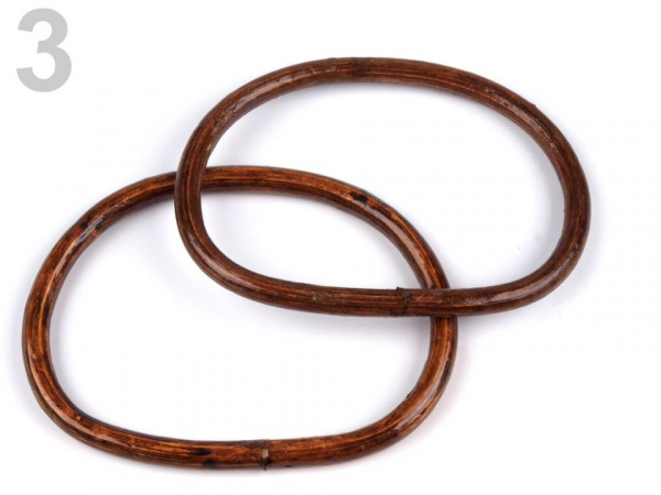 Bambusová ucha na tašky 14x17,5 cm