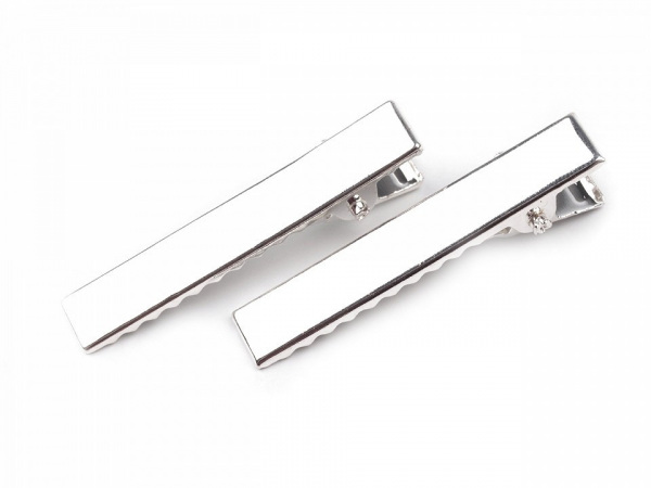 Sponky do vlasů ploché se zoubky délka 40 mm