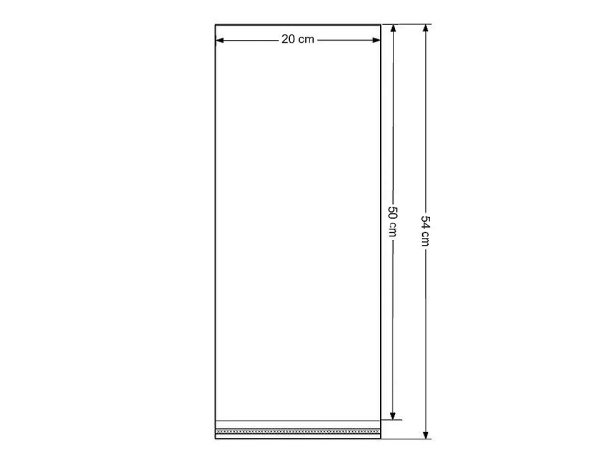 PP sáček s lepicí klopou 20x50 cm