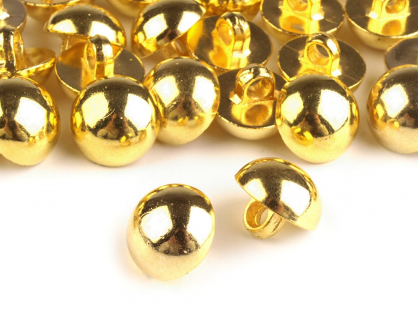 Knoflík na kroje velikost 24" zlatá