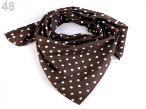 Bavlněný šátek s puntíky 65x65 cm