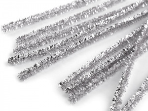 Chlupaté modelovací lurexové drátky Ø6 mm délka 30 cm