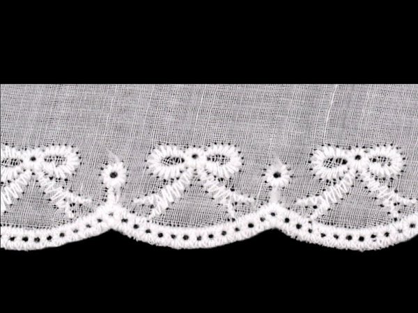 Bavlněná madeira - štykování šíře 35 mm