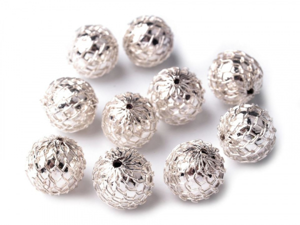 Plastové korálky odrátované Ø10 mm