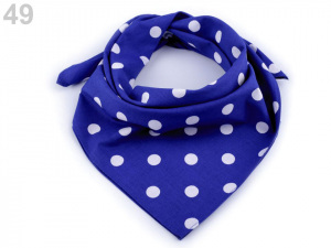 Bavlněný šátek s puntíky 65x65 cm