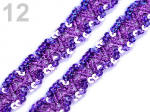 Flitrový prýmek šíře 20 mm hologram