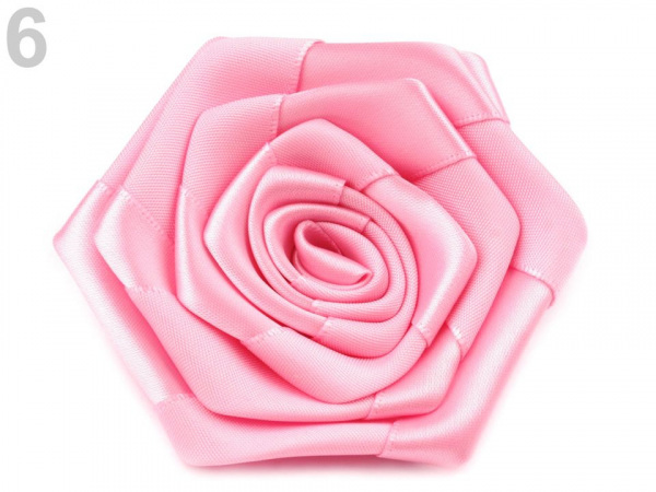 Saténová růže Ø70 mm