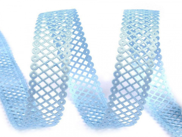 Saténová stuha s výsekem šíře 22 mm