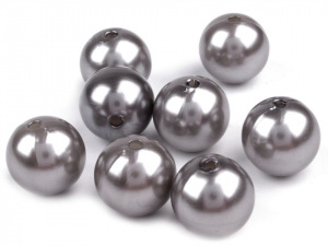 Plastové voskové korálky / perly Glance Ø13-14 mm