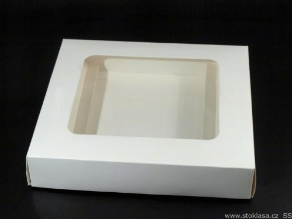 Papírová krabice s průhledem