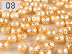 Skleněné voskové perly vroubkované Ø12 mm