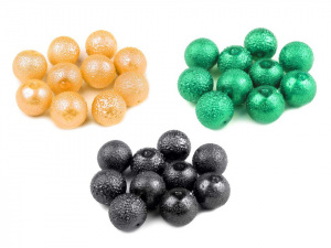 Skleněné voskové perly vroubkované Ø12 mm