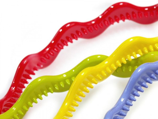 Plastová čelenka do vlasů vlnky