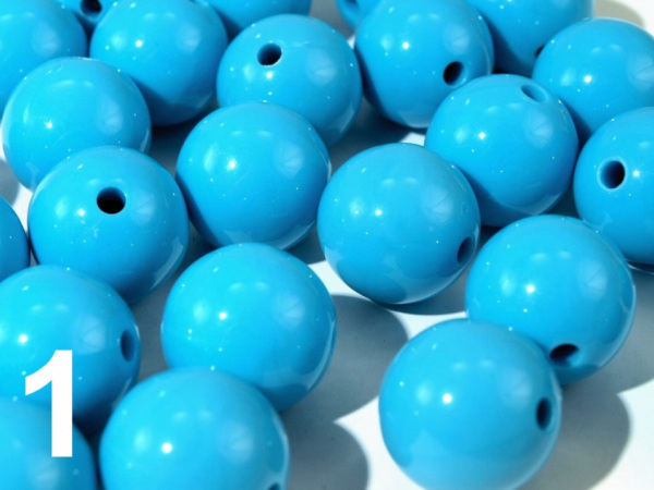 Plastové korálky Color Ø16 mm