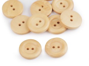 Dřevěný knoflík dvoudírkový velikost 20", 24", 28", 30", 32"