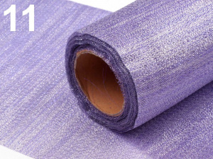 Řezaná stuha šíře 15 cm s lurexem