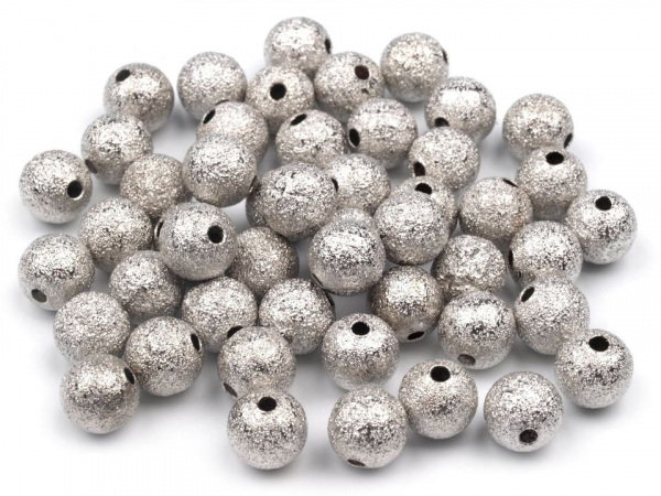 Kovové korálky zvrásněné Ø8 mm