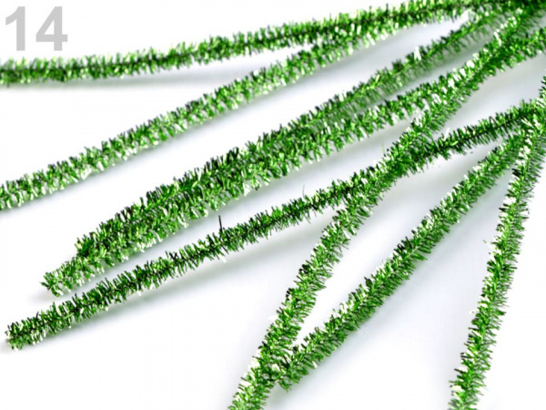 Chlupaté modelovací lurexové drátky Ø6 mm délka 30 cm