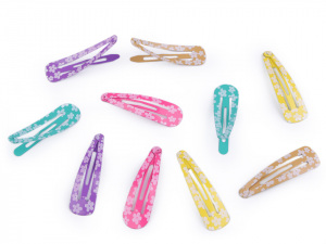 Sponka do vlasů pukačka s květy