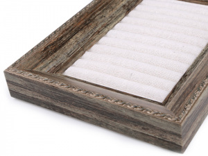 Rám / nástěnka k aranžování prstenů 18x25 cm