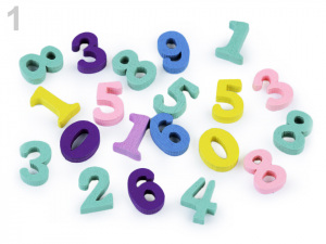 Dřevěná písmena abecedy, čísla 15 mm