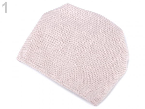 Pletená svěšená čepice