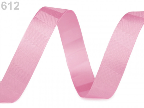 Atlasová stuha oboulící s pruhy šíře 15 mm