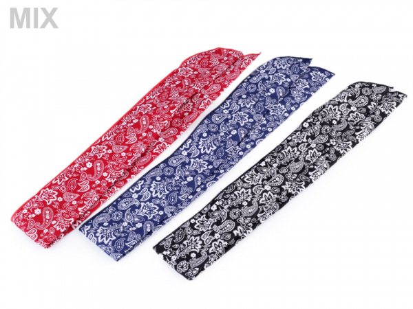 Látková čelenka / ozdoba do vlasů s drátem