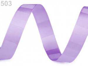 Atlasová stuha oboulící s pruhy šíře 15 mm